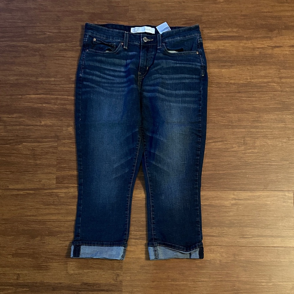 Signature by Levi Strauss Dark Indigo Ankle Jeans